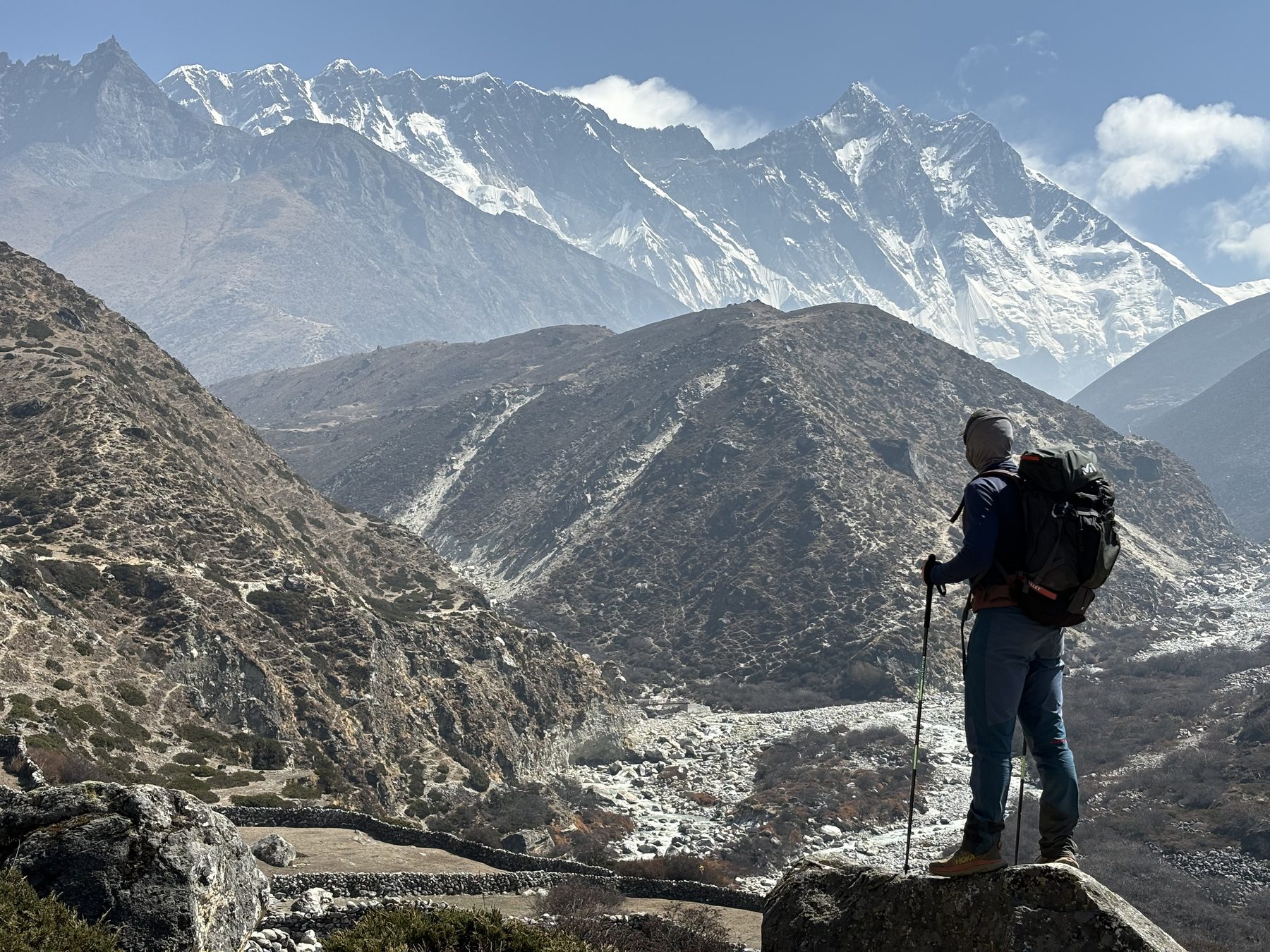 Face aux géants de l'Himalaya, vallée du Khumbu